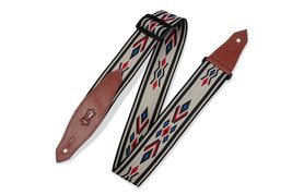 Levy&#39;s Leathers 2&quot; Polypropylene/Jacquard Weave Guitar Strap with Leathe... - $29.07