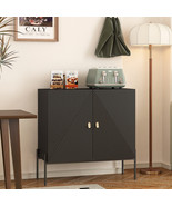 Black Sideboard Buffet Cabinet with Wine Rack - $4,152.30 MXN
