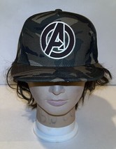 The Avengers Hat Camo W/ Color Pop Bill Snapback Youth - £12.48 GBP
