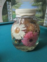 Rb Rose Brier Flower Butterfly Illusion Acrylic Water Jar Container - £82.50 GBP