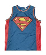 DC Comics Mens SUPERMAN Basketball Jersey 2 Sided Tank Shirt See Measure... - £16.28 GBP