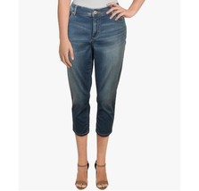 INC Womens Plus 14W Arial Wash Denim Skinny Capri Jeans NWT AW39 - £35.32 GBP
