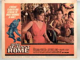 Alone Against Rome-Lang Jeffries-Rossana Podestà-11x14-Color-Lobby Card-Action - £23.63 GBP