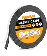 Magnetic Tape 10 Feet Flexible Magnetic Strip with 3M Self Adhesive Magn... - €6,33 EUR