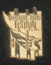 1989 - Kentucky Derby Festival &quot;Gold Filled&quot; Pin in MINT Condition - £196.59 GBP