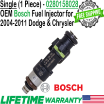 OEM Bosch 1Pc Fuel Injector for 2007, 08, 09, 10, 11, 2012 Dodge Nitro 3.7L V6 - £37.12 GBP