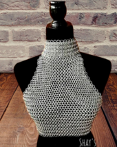 Chain mail Stylish Halter | 10 mm | Aluminum | Butted Bra | New Party X-... - £45.87 GBP