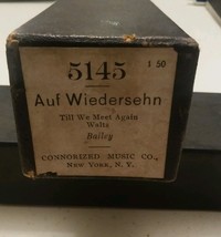 000 Vintage Connorized Music Company Piano Roll 5145 Auf Wiedersehn Walt... - $35.00