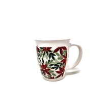 ROYAL NORFOLK Poinsettia Christmas Holiday Coffee Cocoa Tea Cup Mug 12 oz - £6.93 GBP