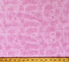 Flannel Polka Dots White on Pink Marbled Cotton Flannel Fabric Print BTY D278.38 - £7.95 GBP