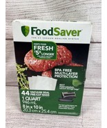 Vacuum Seal Pre-Cut Bags, 1 Quart, 44-Count, fits FoodSaver, FSFSBF0226NP - $27.15 CAD