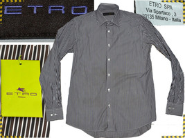 Etro Chemise Homme Made In Italy Taille M *Réduction Ici* ET05 T1G - £90.72 GBP