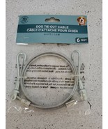 Greenbrier Kennel Club Dog Tie-Out Cable (Silver)6-ft Feet Pet Puppy Dog... - $16.42