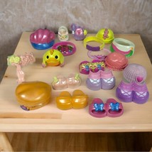 Lot of 19 Fisher Price Snap N Style princess outfits Shoes Hats Tiaras more - $36.63