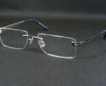 SELECTRA SEL90222 col. 2 NAVY BLUE EYEGLASSES GLASSES RIMLESS METAL 54-1... - $77.47