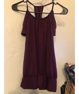 Lululemon No Limits Tank Womens SZ 4 Burgundy - $296.36 MXN