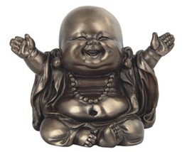 Baby Buddha 88201BN Happy Hotai Maitreya Arms Wide Open Figurine Bronze ... - £19.60 GBP