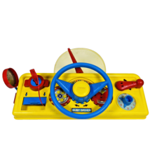 Gabriel 1975 Busy Driver Preschool Yellow Play Toy w/ Key Tested Working... - $23.33