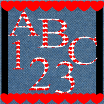 ABC and Numbers Hearts 25a-Digital ClipArt-Fonts-Art Clip-Gift Tag-Noteb... - $93.95 MXN
