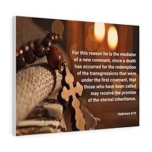 Express Your Love Gifts Bible Verse Canvas Internal Inheritance Hebrews 9:15 Wal - $136.62