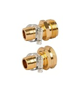 Garden Hose Repair Connector Kit with Clamps 5/8&quot; Barb x 3/4&quot; Male Femal... - $167.07 MXN