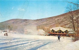 Canandaigua Ny ~ Bristol Mountain-Skiing-Winter SPORTS Cartolina - £8.09 GBP