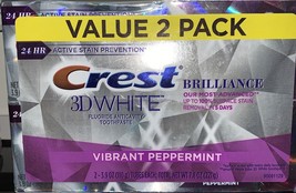 Lot Of 2 Crest 3D WHITE &amp; Gum Restore Protection Fluoride Toothpaste 3.7oz - $14.73