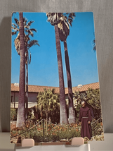 Mission Santa Barbara Monk Vintage Postcard-California-Old Mission Church - £3.16 GBP