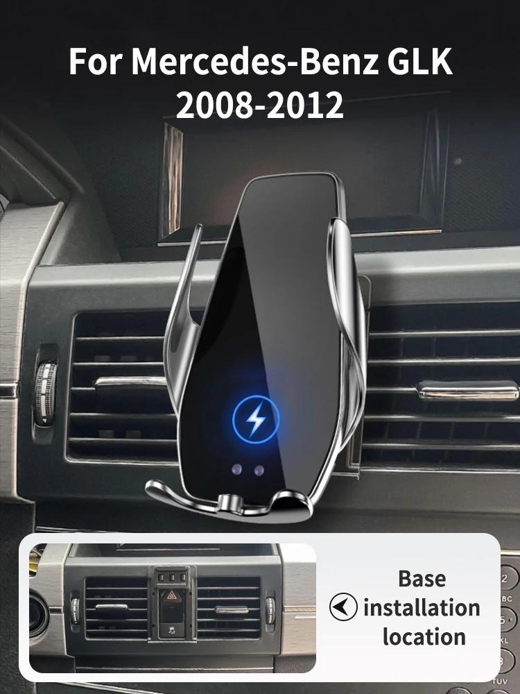 Car Phone Holder For Mercedes-Benz GLK 2008-2012 Block -type base wireless bares - £34.53 GBP