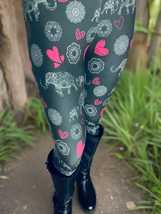 NEW Womens Exclusive Elephant Pink Heart Leggings OS/TC/TC2 Soft as Lularoe - £18.80 GBP