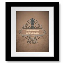 Buy Dirt by Jordan Davis - Music Lyric Inspired Song Wall Art Print - $25.74 CAD+