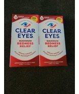 2 New Maximum Redness Eye Relief Eye Drops, 1 Fl Oz (H12) - £28.73 GBP