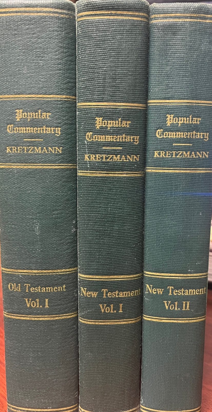 Popular Commentary of the Bible OT Vol. 1, NT Vol. 1&amp;2 - $74.25