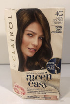 NEW UGLY BOX, Clairol Nice n&#39; Easy Permanent Hair Color 4G Dark Golden Brown - £2.74 GBP