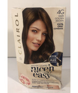 NEW UGLY BOX, Clairol Nice n&#39; Easy Permanent Hair Color 4G Dark Golden B... - £2.78 GBP
