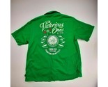 Parish Mens Button-front Shirts Size XL Green Heavy Embroidery QB13 - $9.40