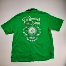 Parish Mens Button-front Shirts Size XL Green Heavy Embroidery QB13 - $9.40
