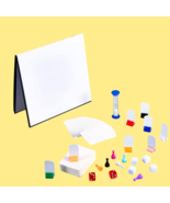 DIY Blank Game Board Kit Create Your Own Family Game Cards Dice 130 pc - £15.99 GBP
