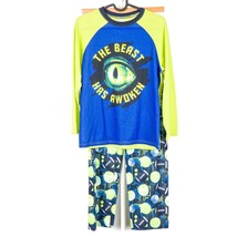 Childrens Place Pajama Set L 10 12 Boys The Beast Has Awoken Sports Balls Bright - £9.98 GBP