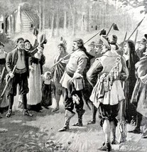 Governor Carterets Arrival 1899 Victorian American History Art Ephemera ... - $365.67 MXN