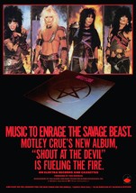 MOTLEY CRUE Band Custom 24 x 35 Shout At The Devil Album Promo Poster - ... - $45.00