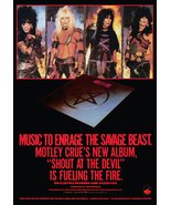 MOTLEY CRUE Band Custom 24 x 35 Shout At The Devil Album Promo Poster - ... - £35.97 GBP