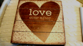Love Box Sign in distressed wood -Valentine gift image 2