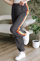 Dark Grey Counting Rainbows High Waist Sweatpants - $372.57 MXN