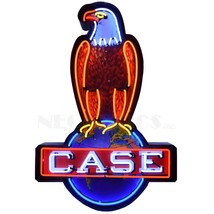 Case Eagle Logo IH Licensed Neon Light Sign In steel Cans 30&quot; by 45&quot; - £1,075.22 GBP