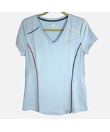 Fila Sport Women&#39;s Short-Sleeve Athletic Shirt V-Neck Blue Size S - $276.80 MXN