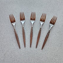 Oneida Community Venetia 5 Salad Forks Discontinued Stainless Flatware 6... - $750.84 MXN