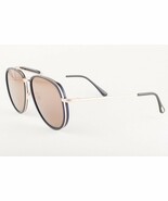 Tom Ford TRIPP 666 Shiny Black Gold / Brown Sunglasses TF666 01G 60mm - $227.05