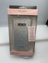 Kate Spade Defensive Hardshell Case for Galaxy S10e - Pin Dot Gems and P... - $2.99