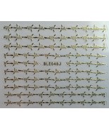 Nail Art 3D Decal Stickers Barbed Wire Gold BLE048J - $3.29